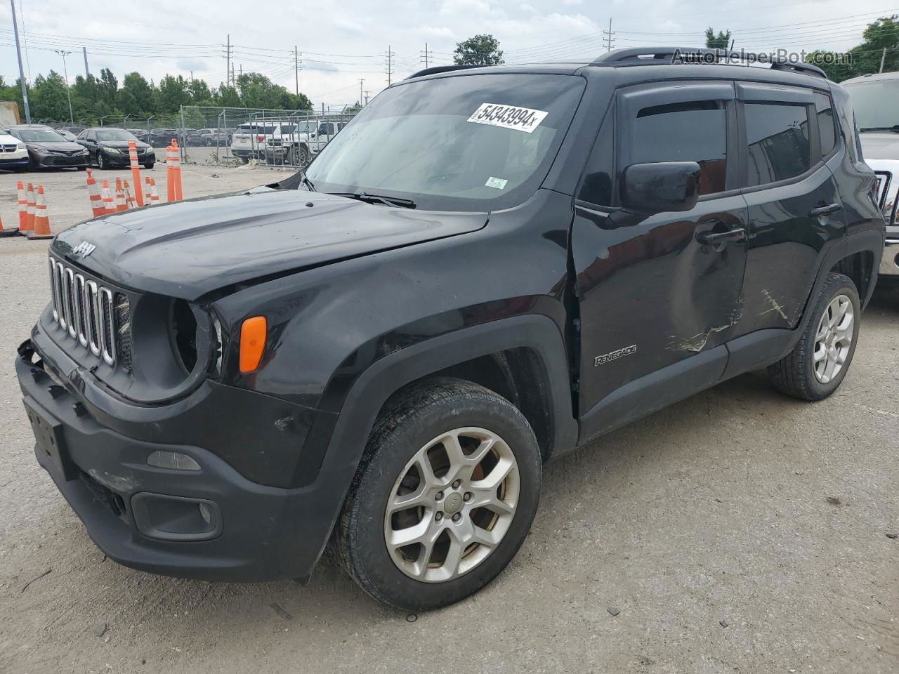 2018 Jeep Renegade Latitude Черный vin: ZACCJBBB5JPH44466