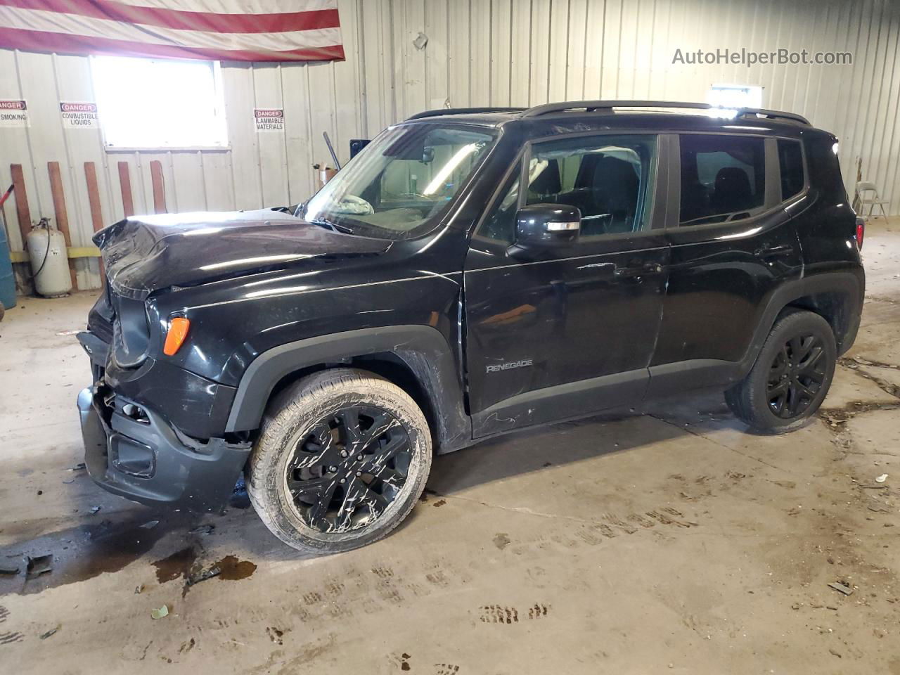 2017 Jeep Renegade Latitude Black vin: ZACCJBBB6HPE90423