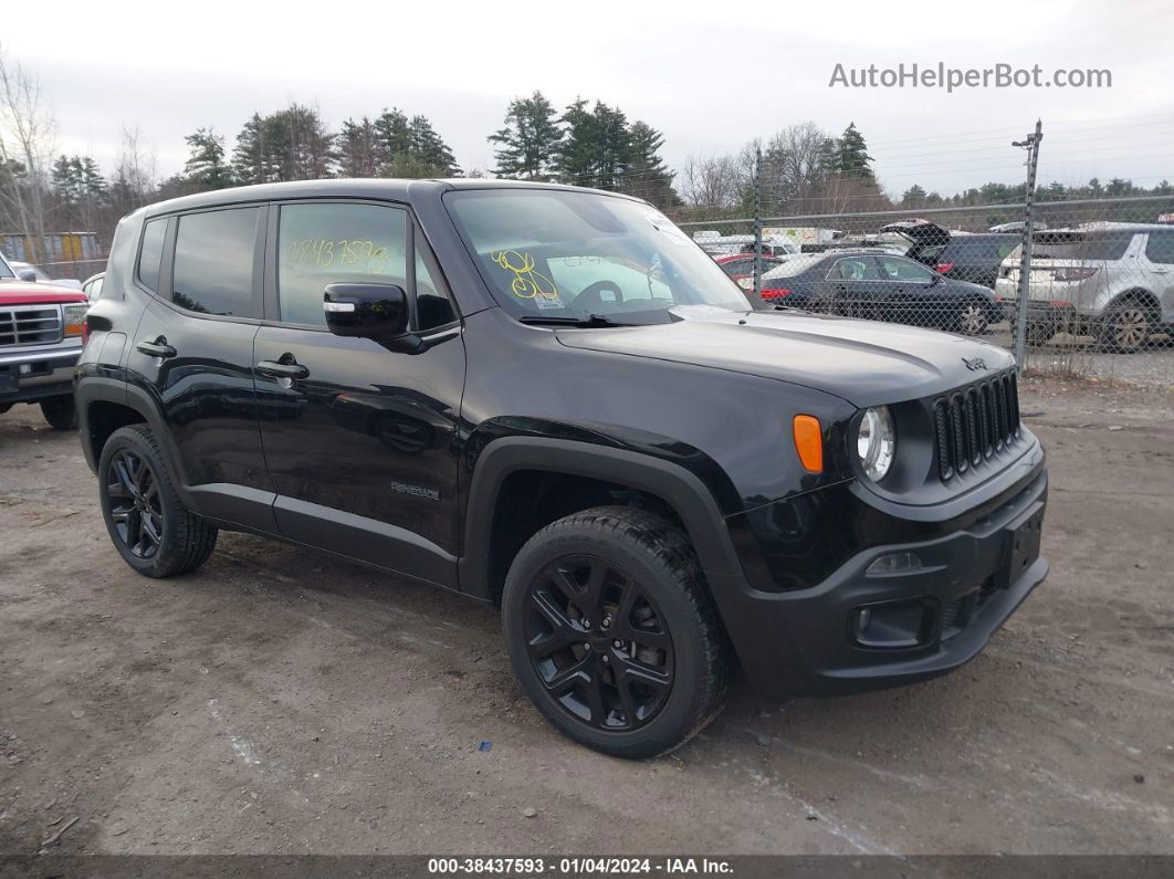 2017 Jeep Renegade Altitude 4x4 Black vin: ZACCJBBB6HPF52192