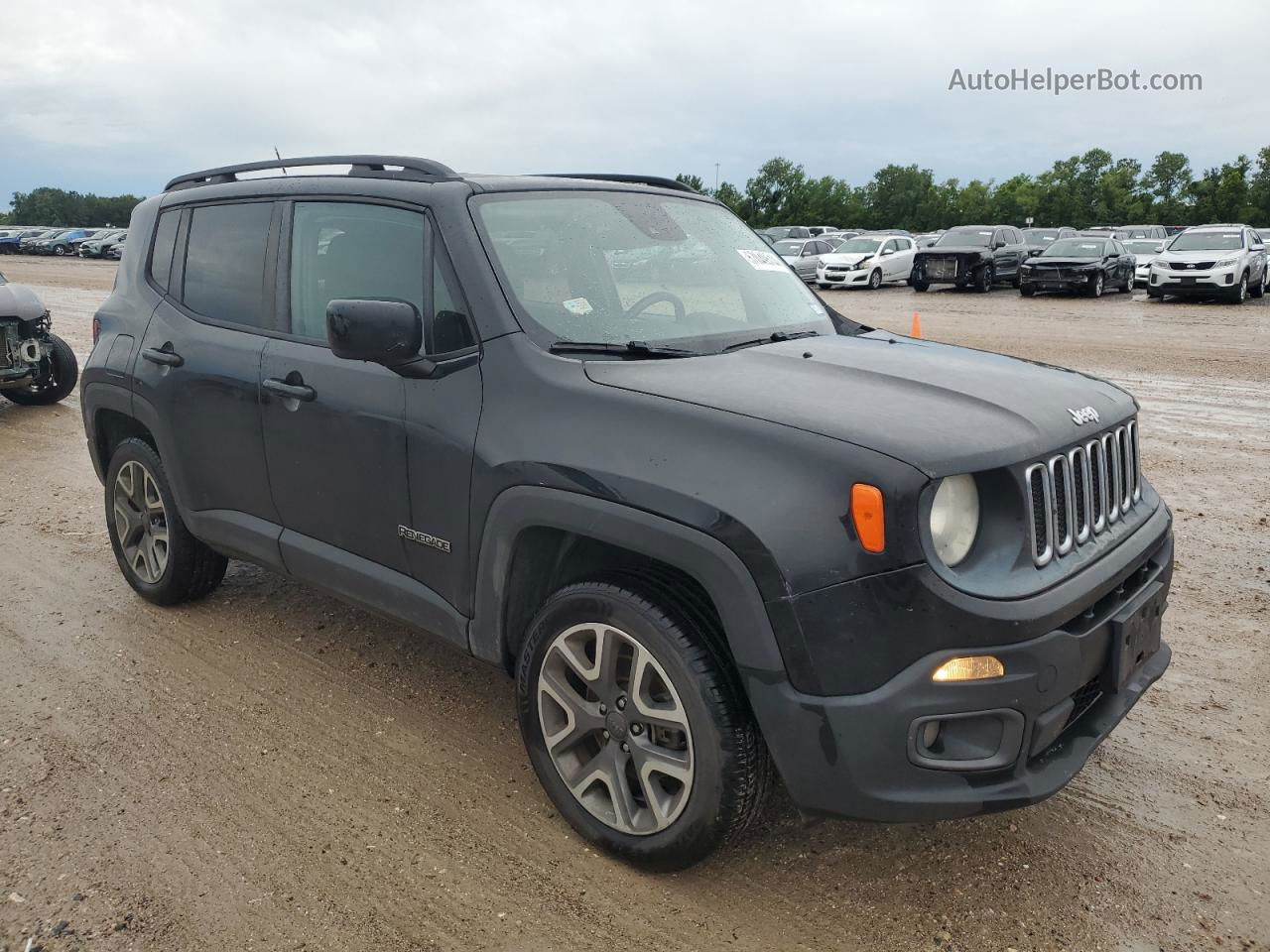 2017 Jeep Renegade Latitude Черный vin: ZACCJBBB6HPF58915