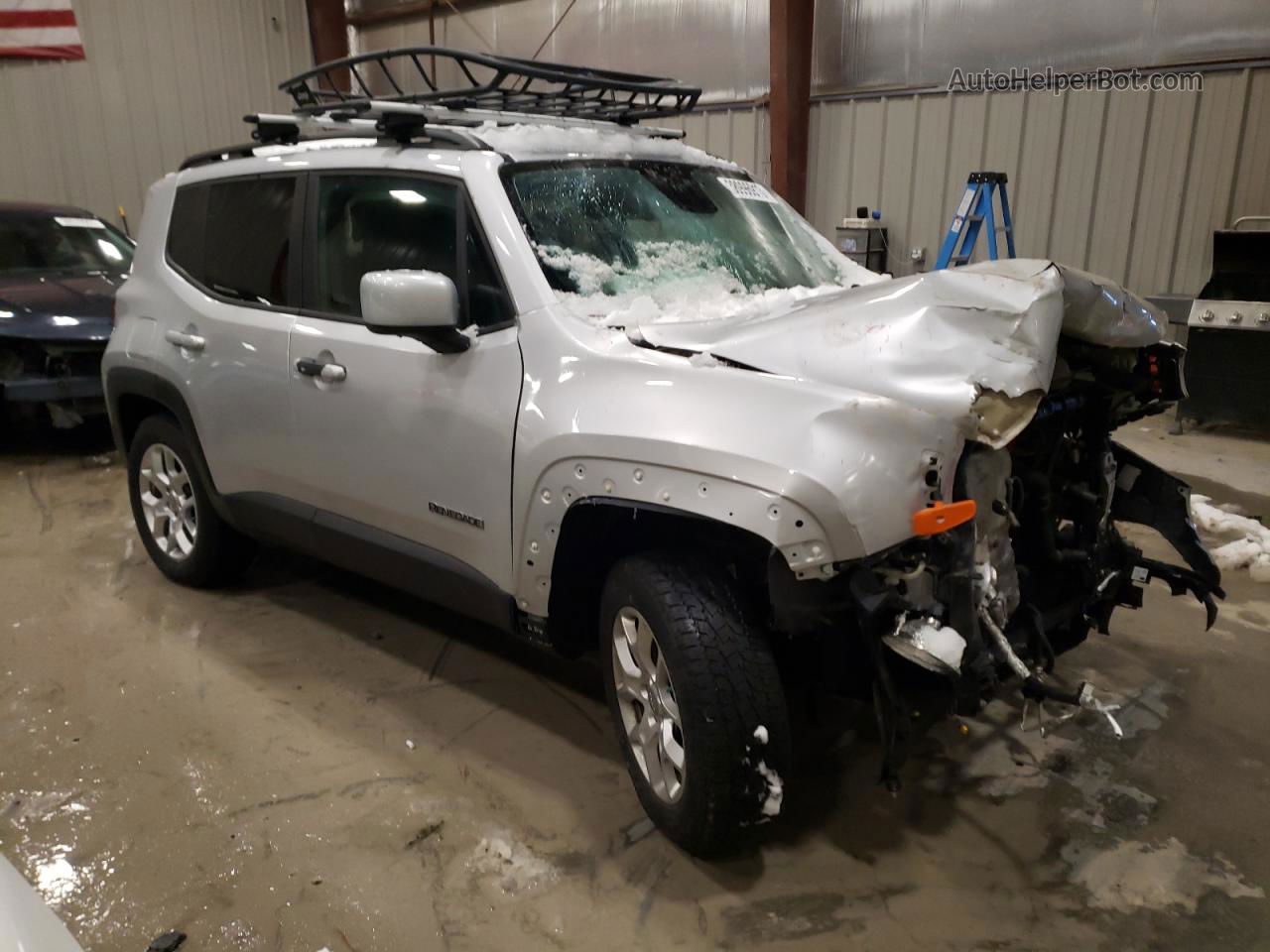 2017 Jeep Renegade Latitude Silver vin: ZACCJBBB6HPF95088