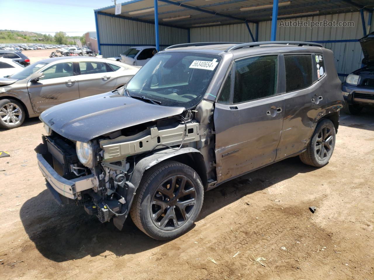 2017 Jeep Renegade Latitude Серый vin: ZACCJBBB6HPG02282