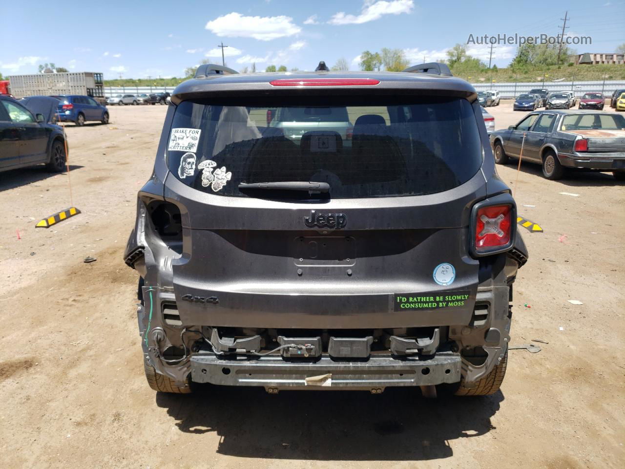 2017 Jeep Renegade Latitude Серый vin: ZACCJBBB6HPG02282