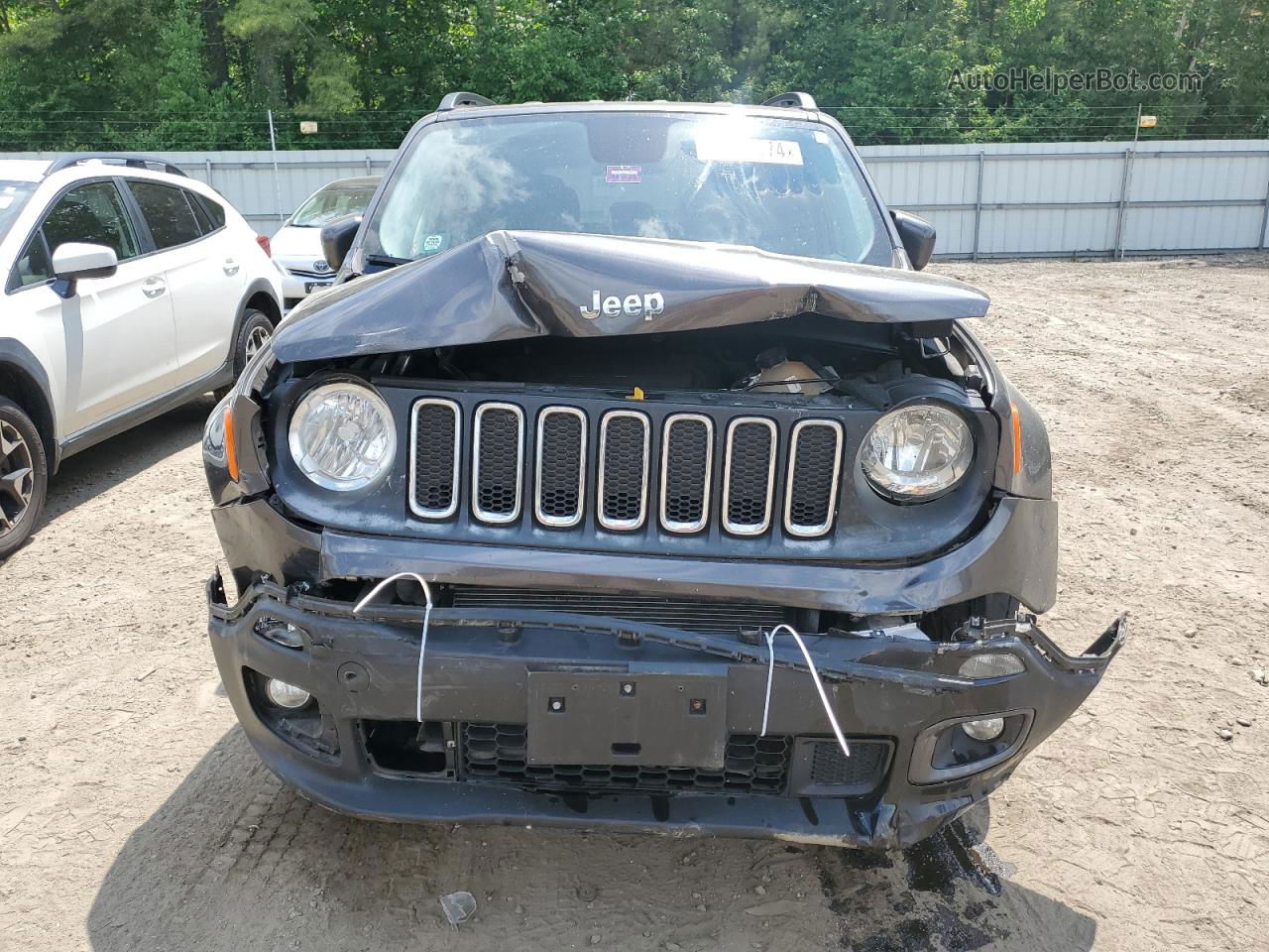 2017 Jeep Renegade Latitude Gray vin: ZACCJBBB6HPG22211