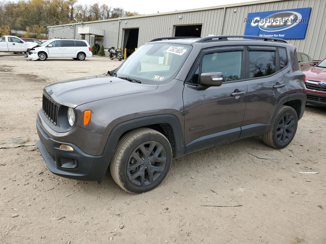 2018 Jeep Renegade Latitude Серый vin: ZACCJBBB6JPH28633