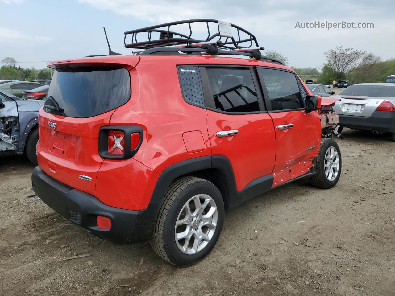 2018 Jeep Renegade Latitude Красный vin: ZACCJBBB6JPH85883