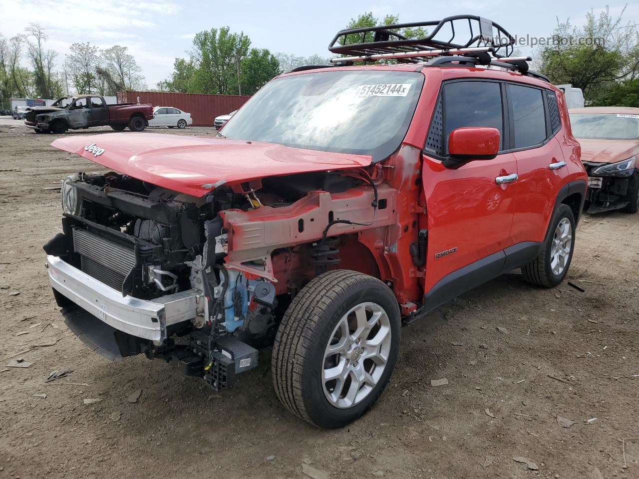 2018 Jeep Renegade Latitude Red vin: ZACCJBBB6JPH85883