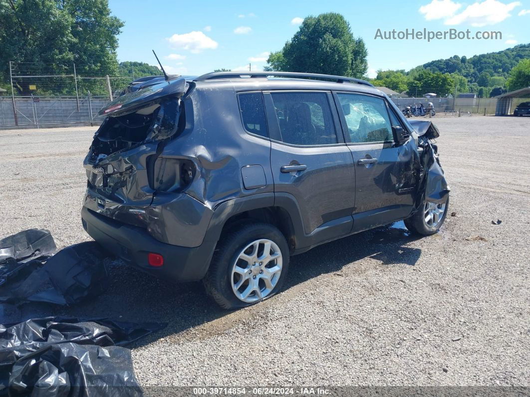 2018 Jeep Renegade Latitude 4x4 Gray vin: ZACCJBBB6JPJ34279