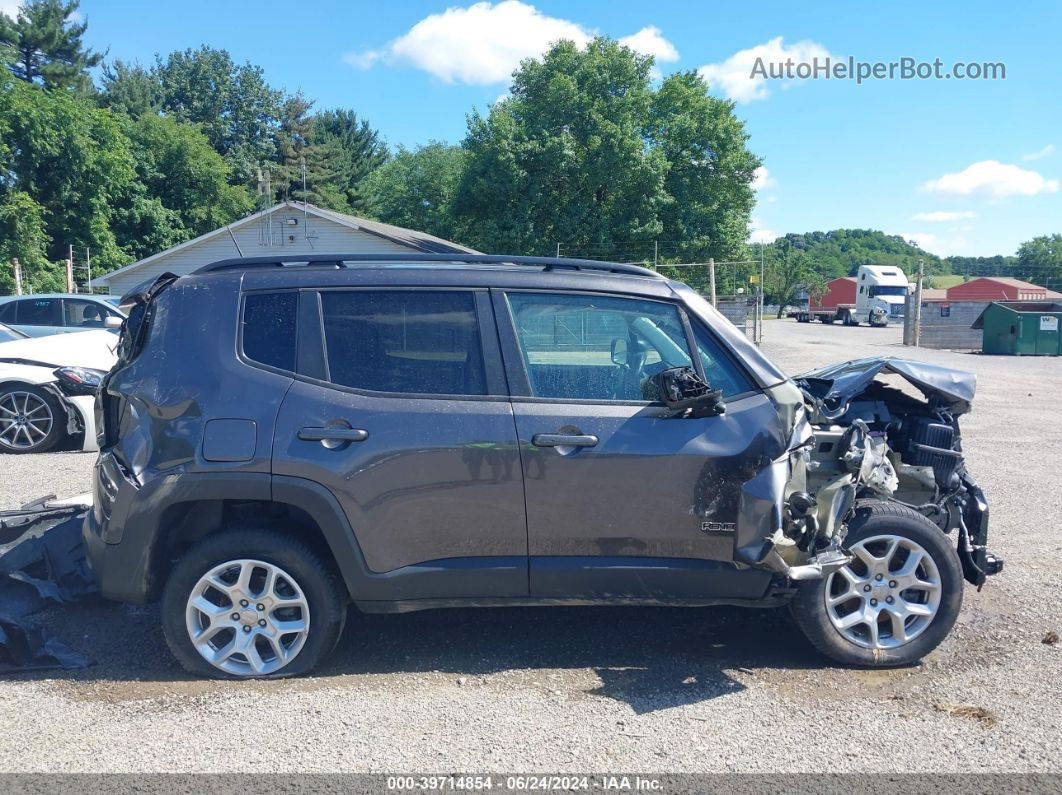 2018 Jeep Renegade Latitude 4x4 Gray vin: ZACCJBBB6JPJ34279