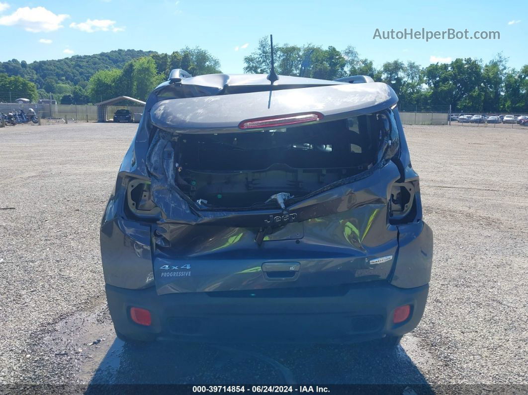 2018 Jeep Renegade Latitude 4x4 Gray vin: ZACCJBBB6JPJ34279