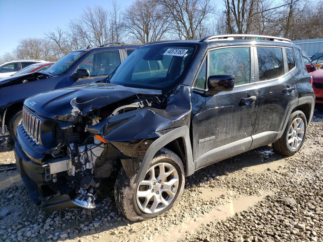 2018 Jeep Renegade Latitude Black vin: ZACCJBBB6JPJ37506