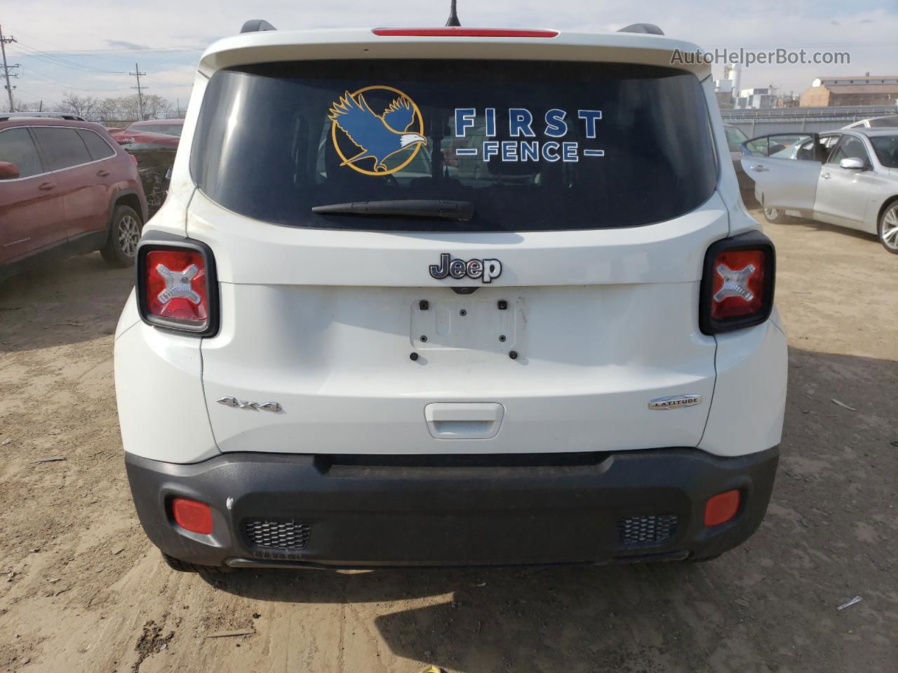 2018 Jeep Renegade Latitude White vin: ZACCJBBB6JPJ37733