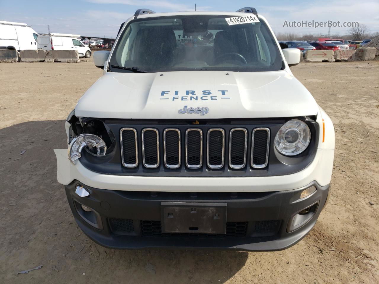 2018 Jeep Renegade Latitude White vin: ZACCJBBB6JPJ37733