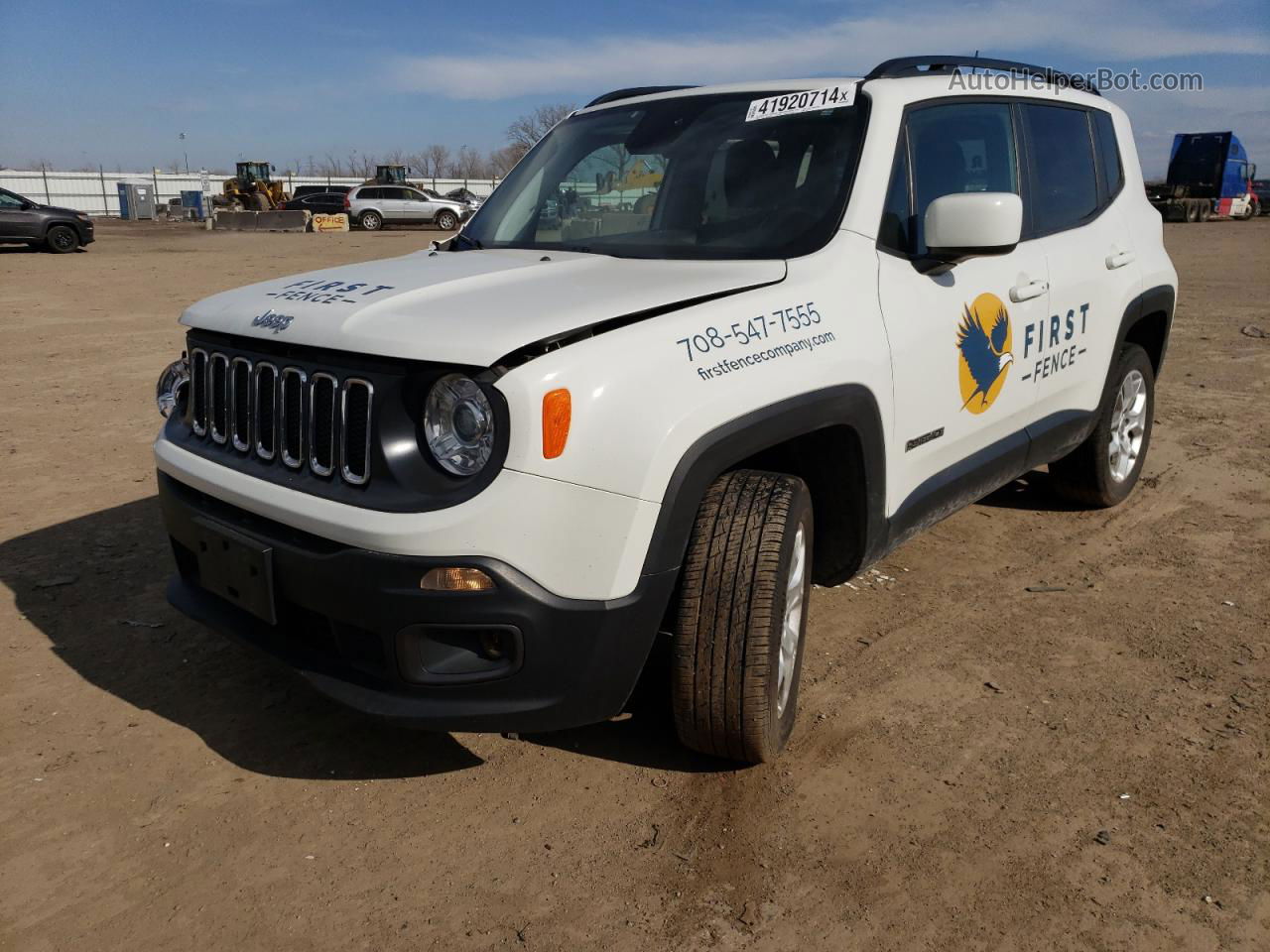 2018 Jeep Renegade Latitude White vin: ZACCJBBB6JPJ37733