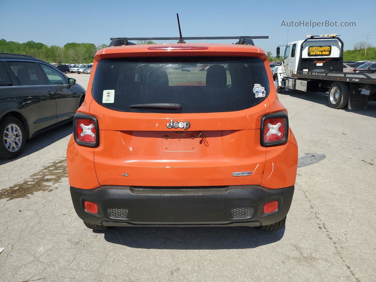 2017 Jeep Renegade Latitude Orange vin: ZACCJBBB7HPF50483