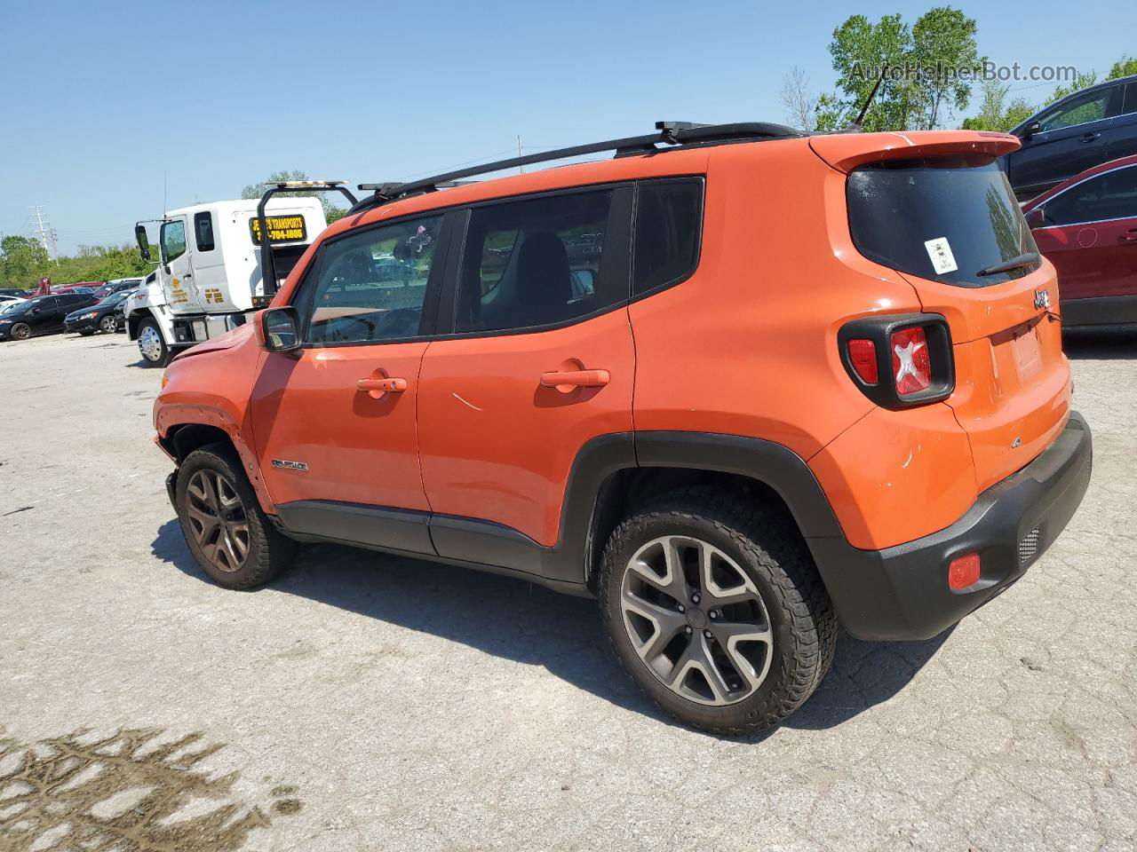 2017 Jeep Renegade Latitude Orange vin: ZACCJBBB7HPF50483