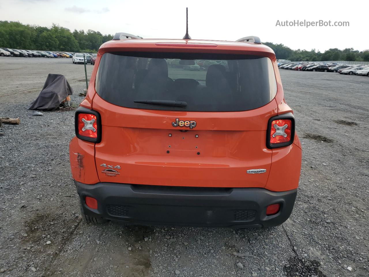 2017 Jeep Renegade Latitude Orange vin: ZACCJBBB7HPG13193