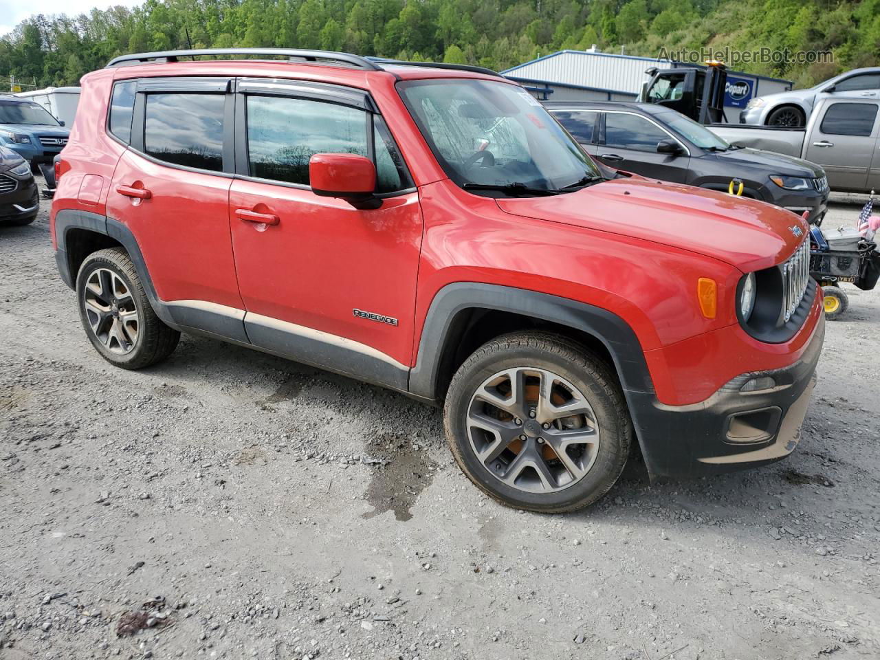 2018 Jeep Renegade Latitude Red vin: ZACCJBBB7JPH03983