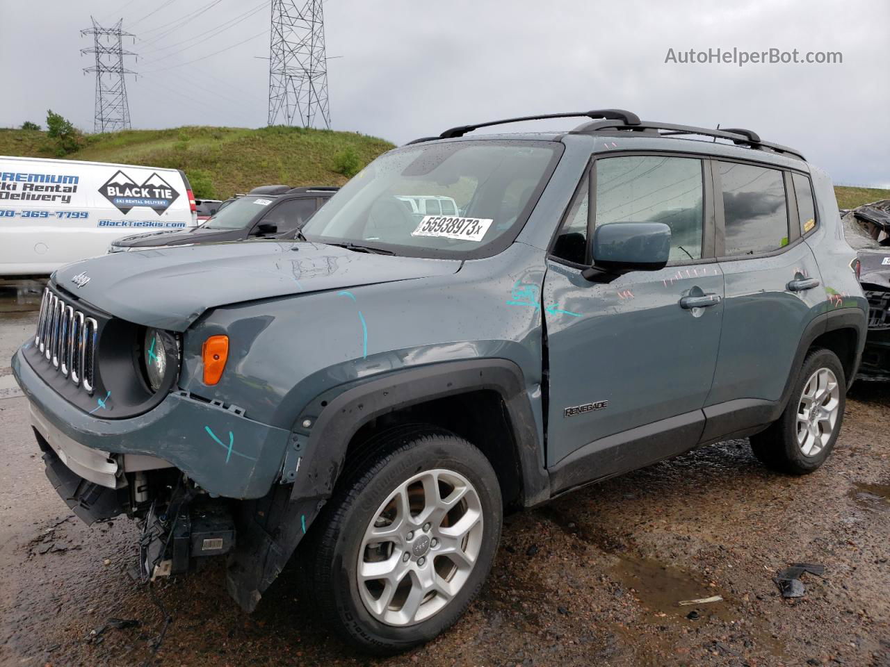 2018 Jeep Renegade Latitude Gray vin: ZACCJBBB7JPH82071