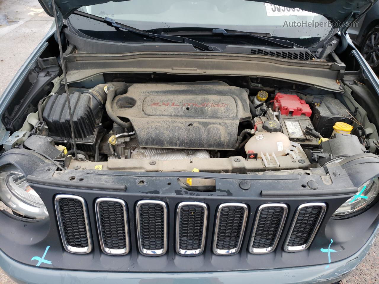 2018 Jeep Renegade Latitude Серый vin: ZACCJBBB7JPH82071