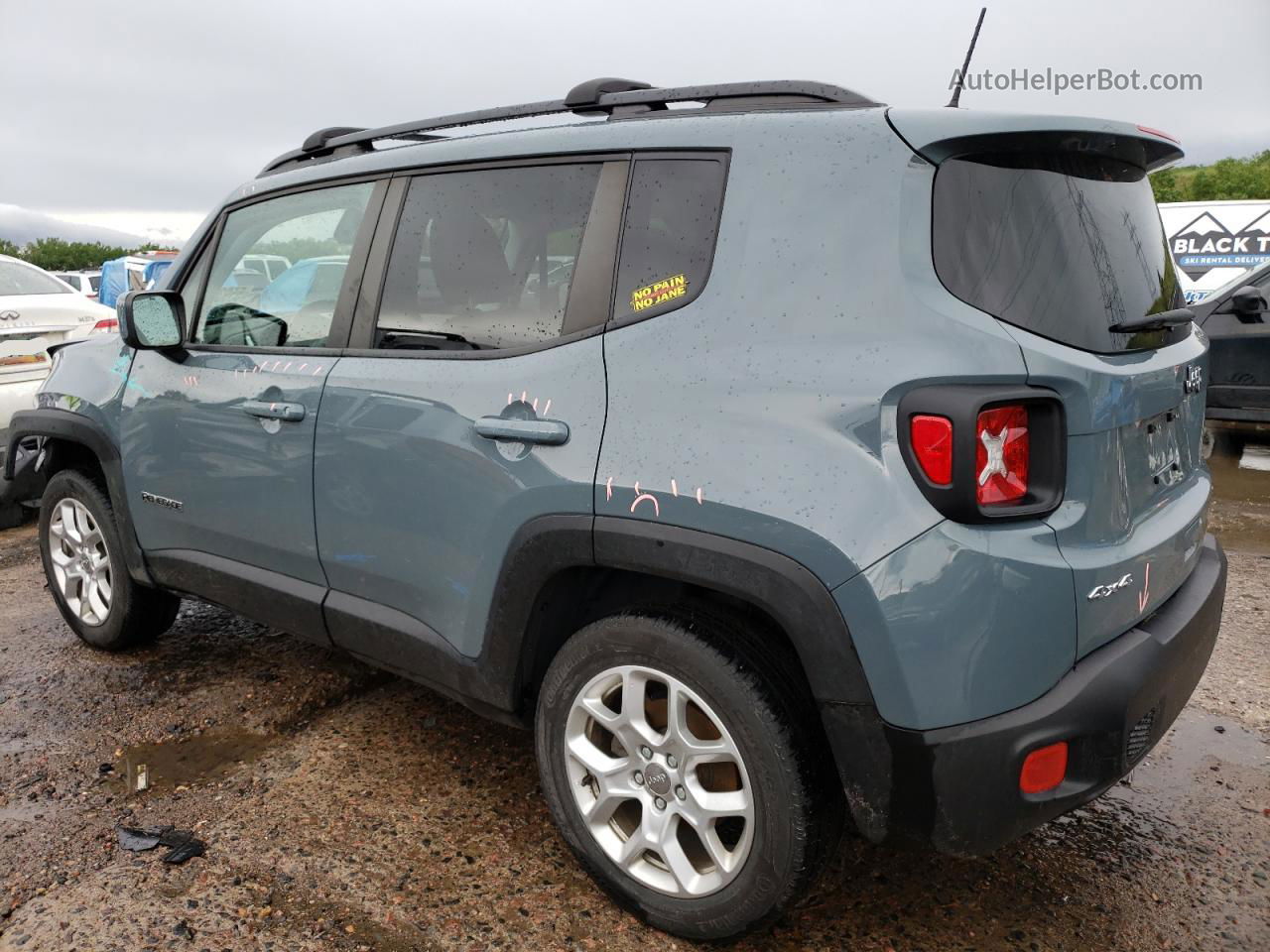 2018 Jeep Renegade Latitude Серый vin: ZACCJBBB7JPH82071