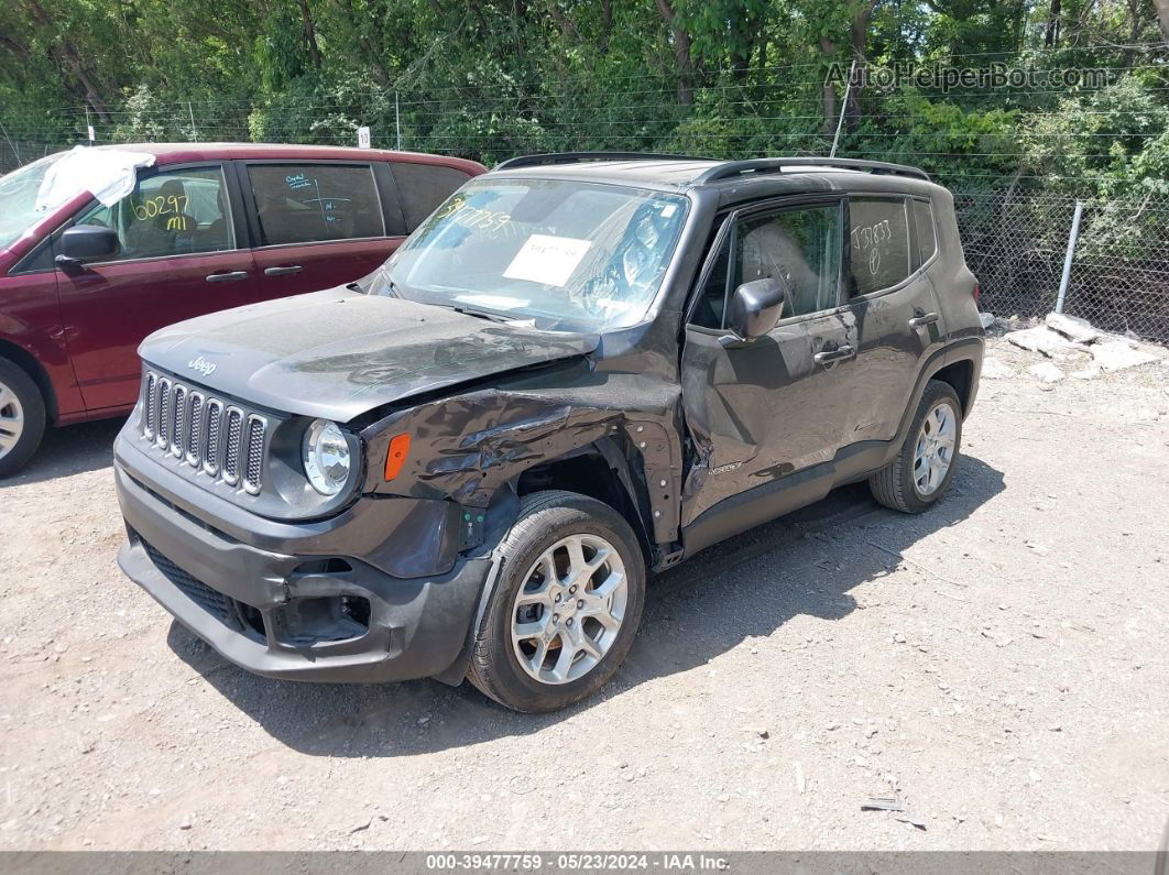 2018 Jeep Renegade Latitude 4x4 Gray vin: ZACCJBBB7JPJ32833