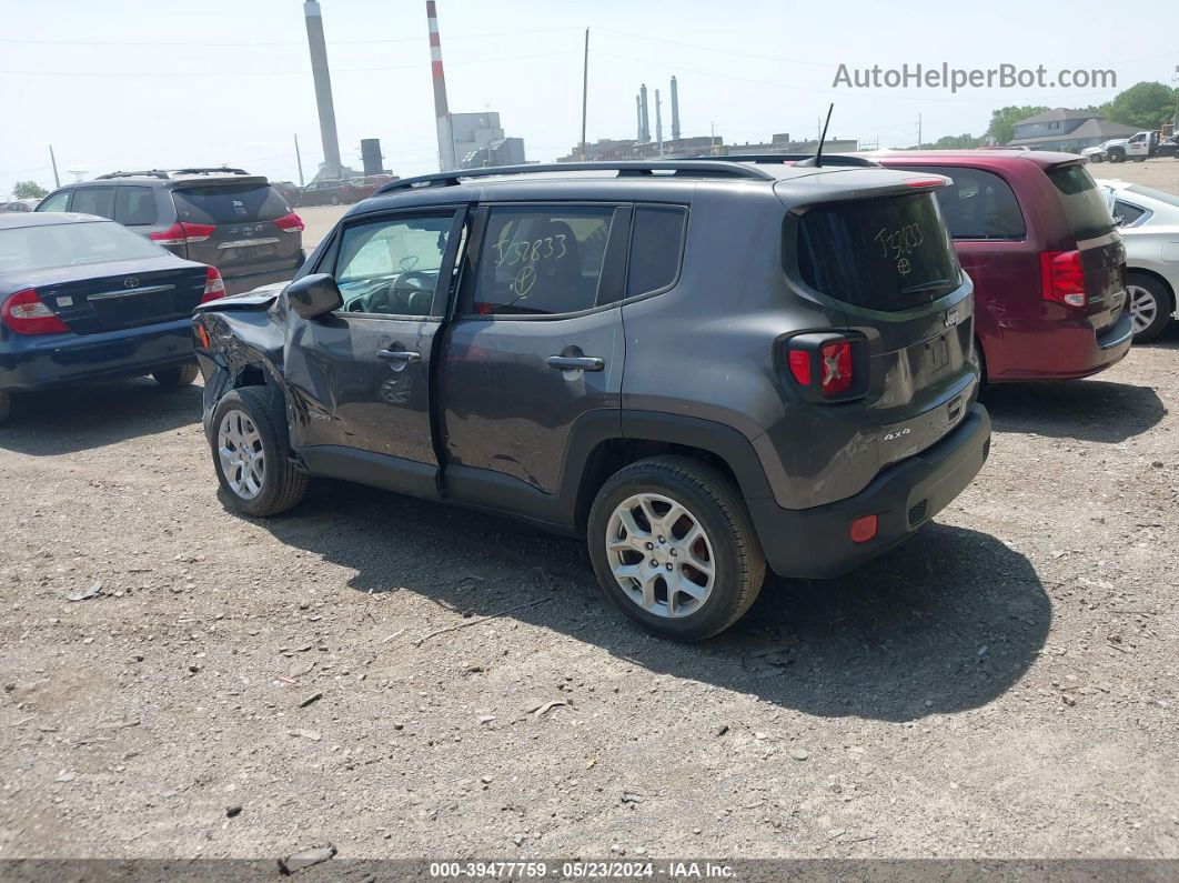 2018 Jeep Renegade Latitude 4x4 Gray vin: ZACCJBBB7JPJ32833