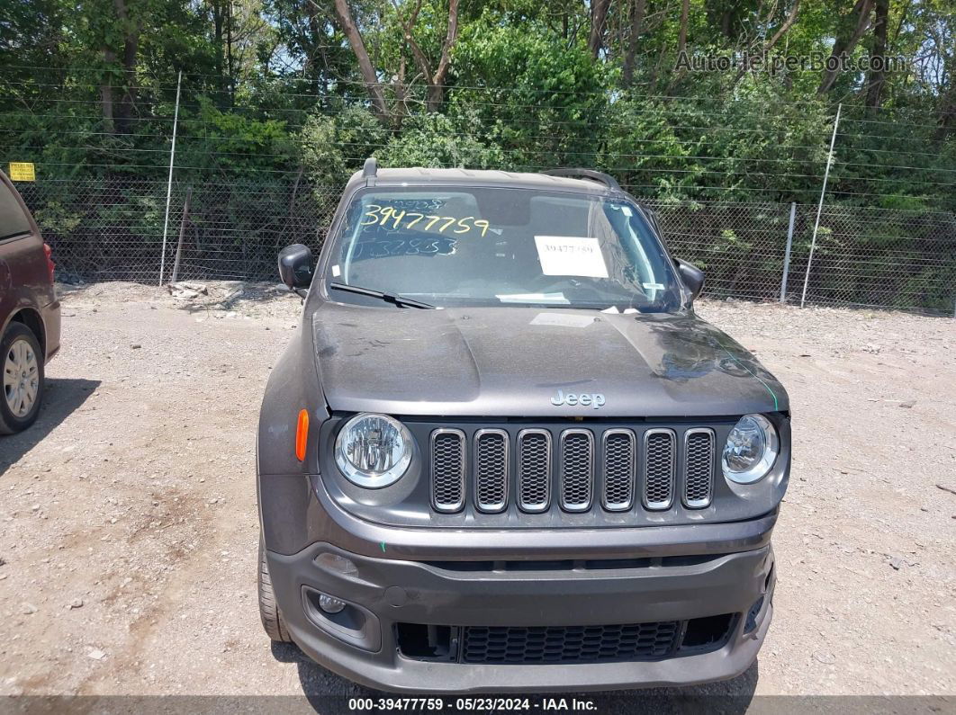 2018 Jeep Renegade Latitude 4x4 Gray vin: ZACCJBBB7JPJ32833