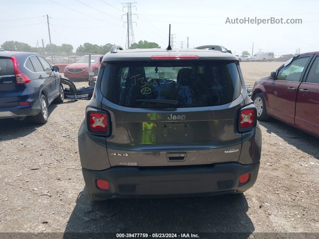 2018 Jeep Renegade Latitude 4x4 Gray vin: ZACCJBBB7JPJ32833