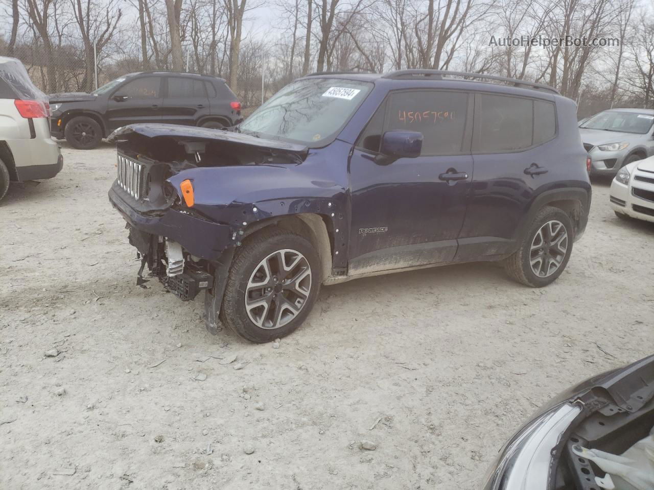 2017 Jeep Renegade Latitude Blue vin: ZACCJBBB8HPF40187