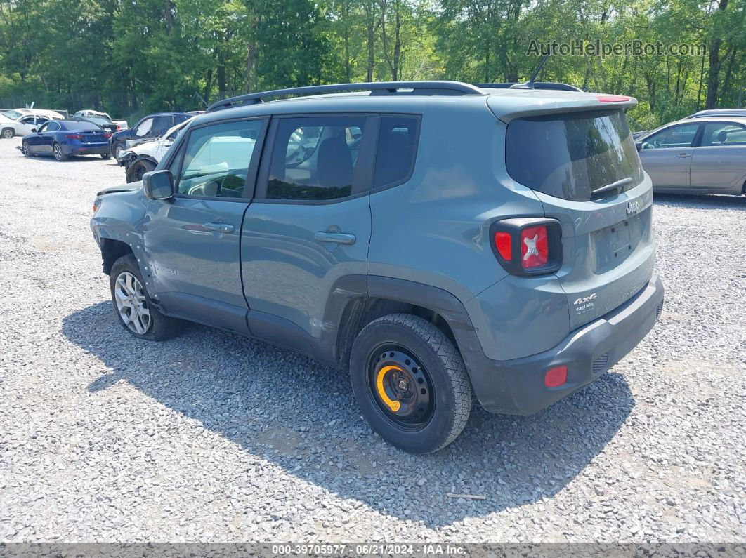 2017 Jeep Renegade Latitude 4x4 Gray vin: ZACCJBBB8HPF43705