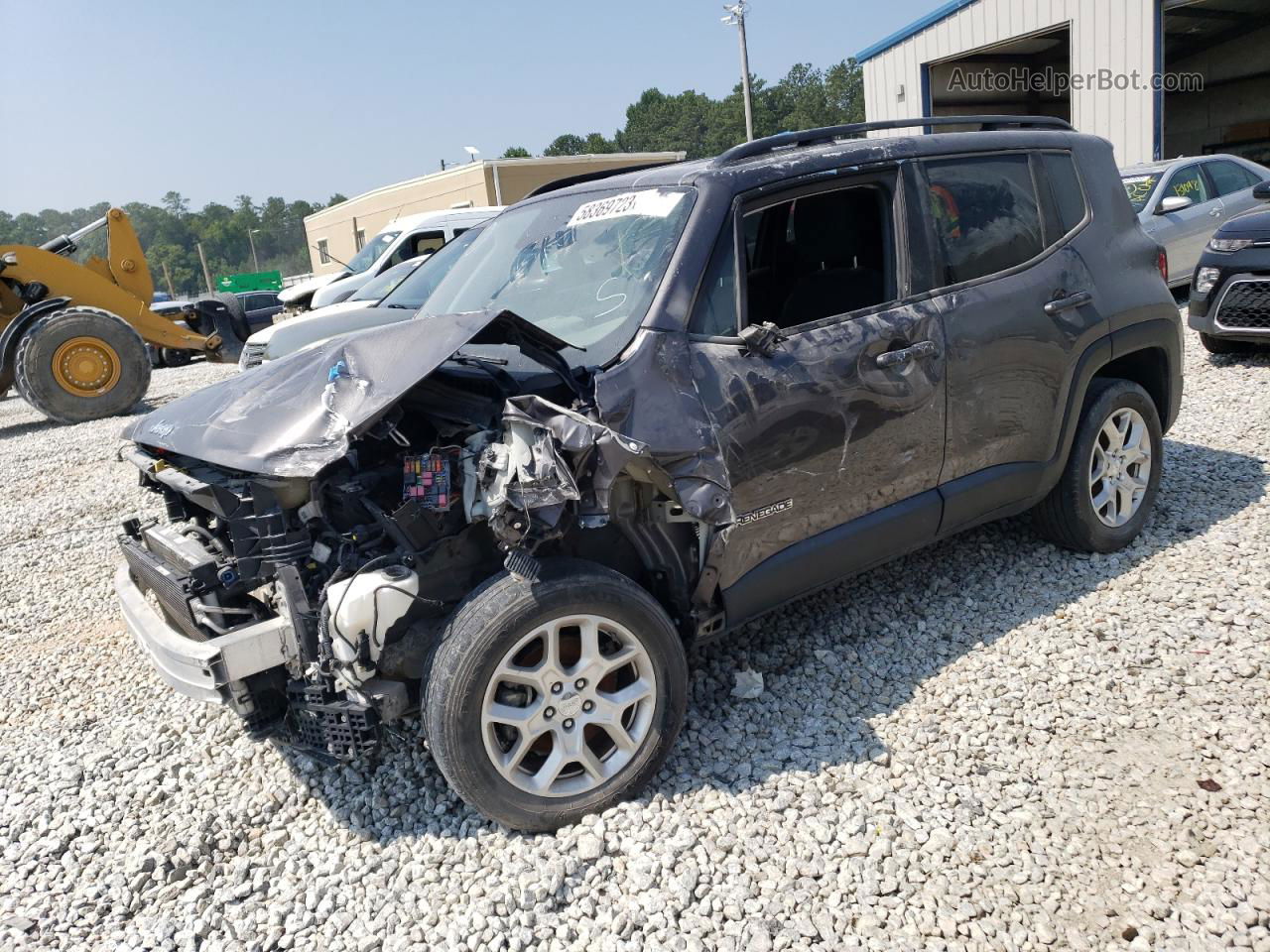 2018 Jeep Renegade Latitude Gray vin: ZACCJBBB8JPG95280