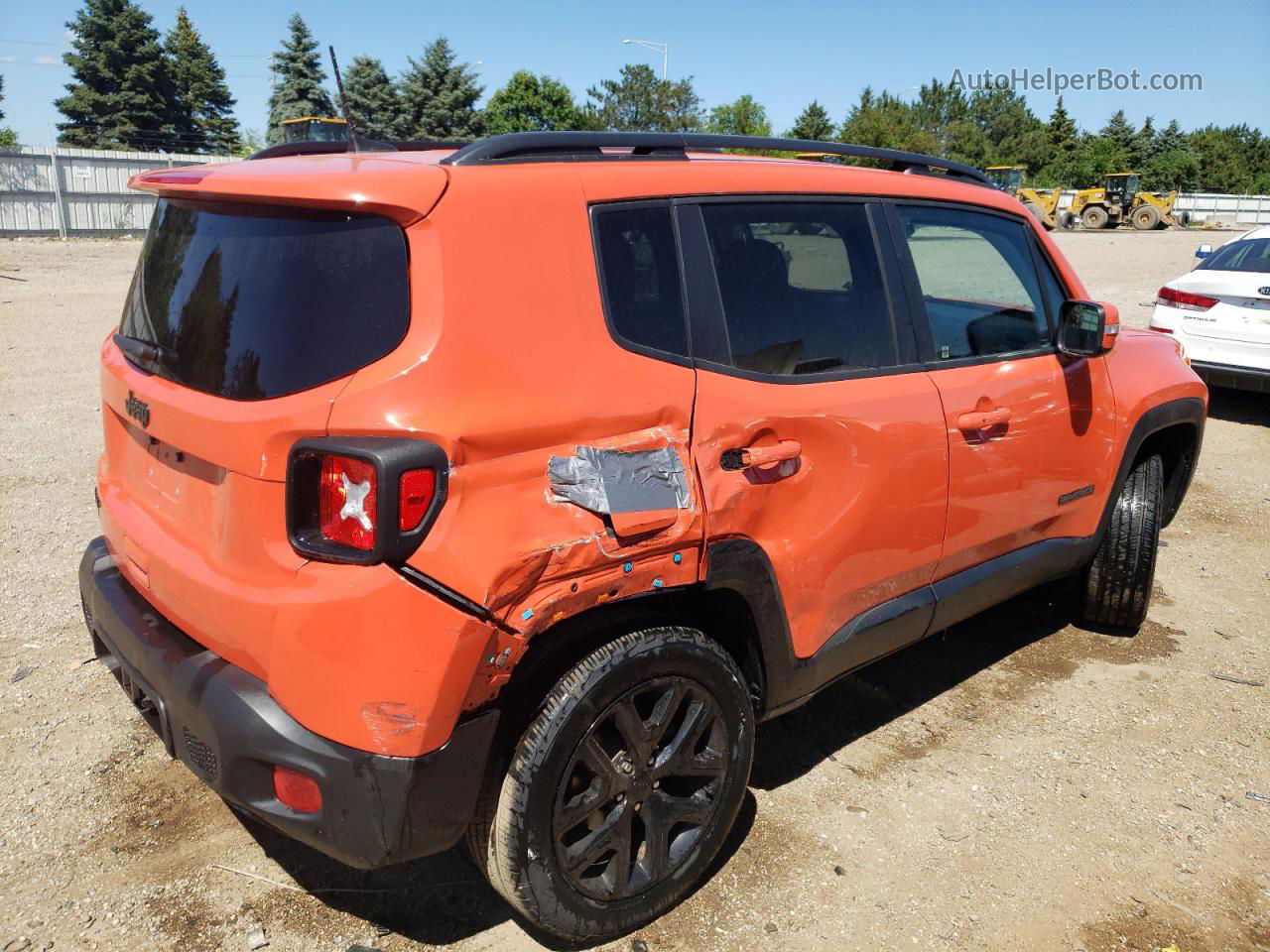 2018 Jeep Renegade Latitude Orange vin: ZACCJBBB8JPH20436