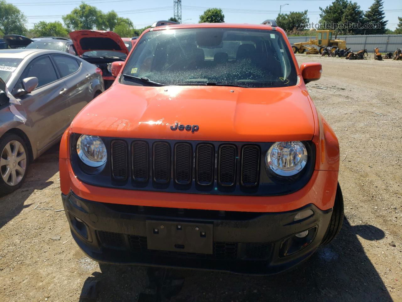 2018 Jeep Renegade Latitude Orange vin: ZACCJBBB8JPH20436