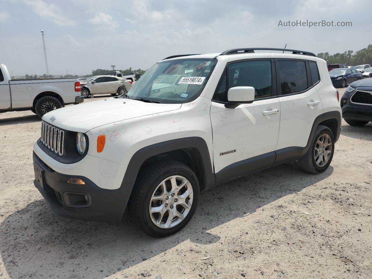 2017 Jeep Renegade Latitude White vin: ZACCJBBB9HPF43678