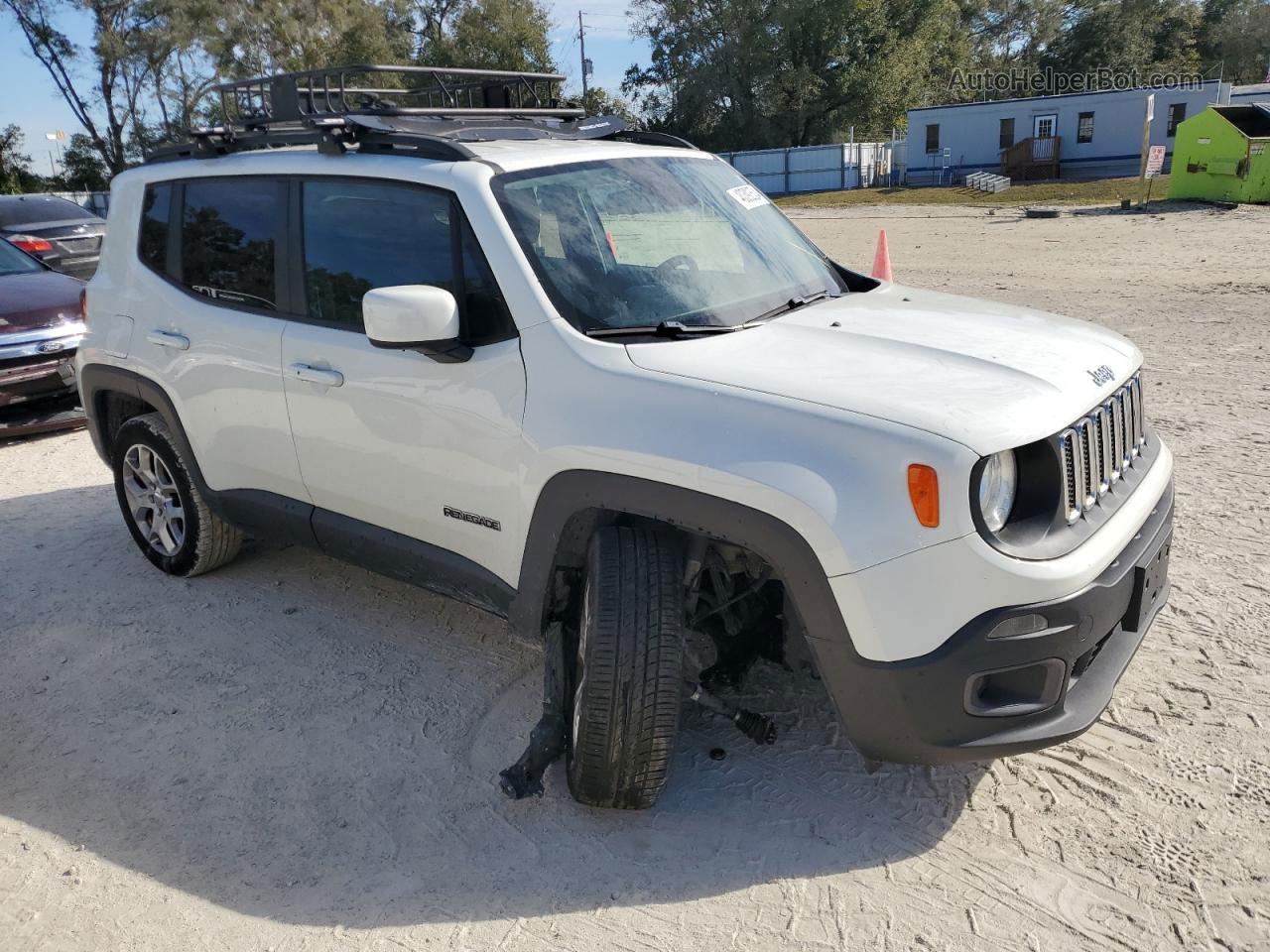 2017 Jeep Renegade Latitude White vin: ZACCJBBB9HPF51456