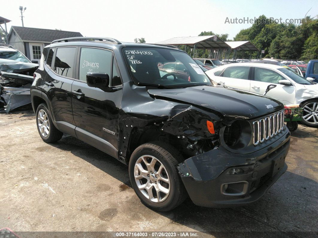 2017 Jeep Renegade Latitude Black vin: ZACCJBBB9HPF59587