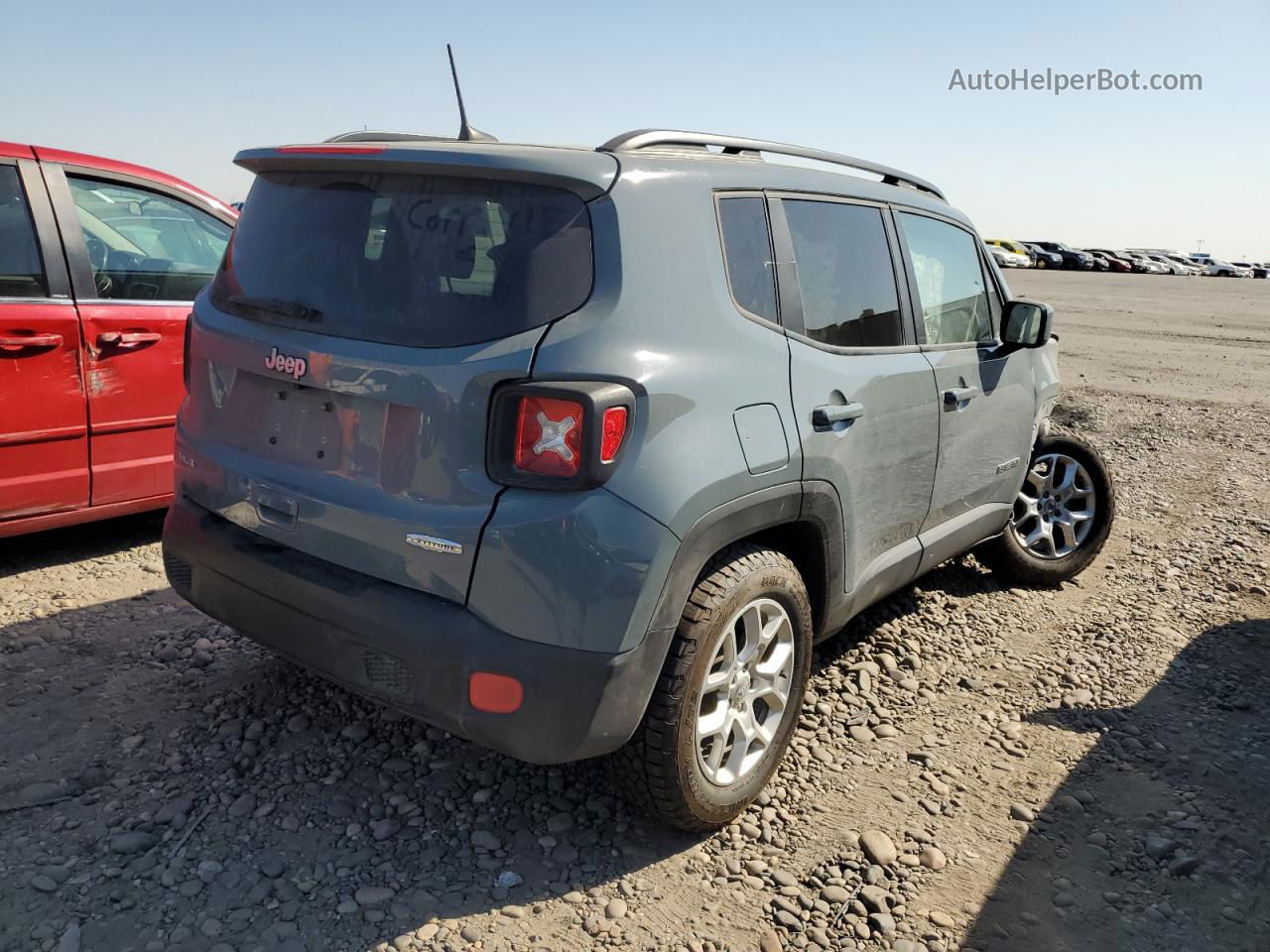 2018 Jeep Renegade Latitude Серый vin: ZACCJBBB9JPH90835