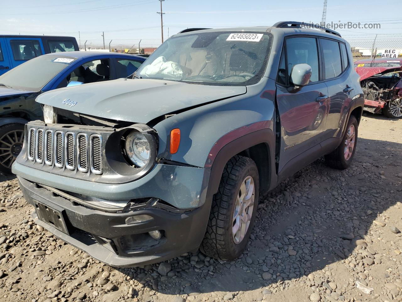 2018 Jeep Renegade Latitude Серый vin: ZACCJBBB9JPH90835