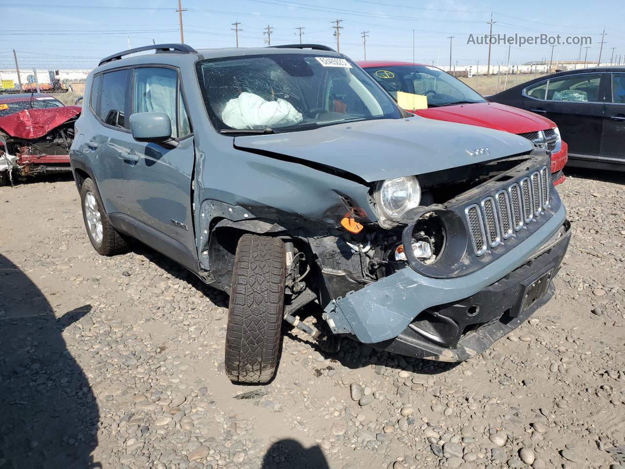 2018 Jeep Renegade Latitude Gray vin: ZACCJBBB9JPH90835