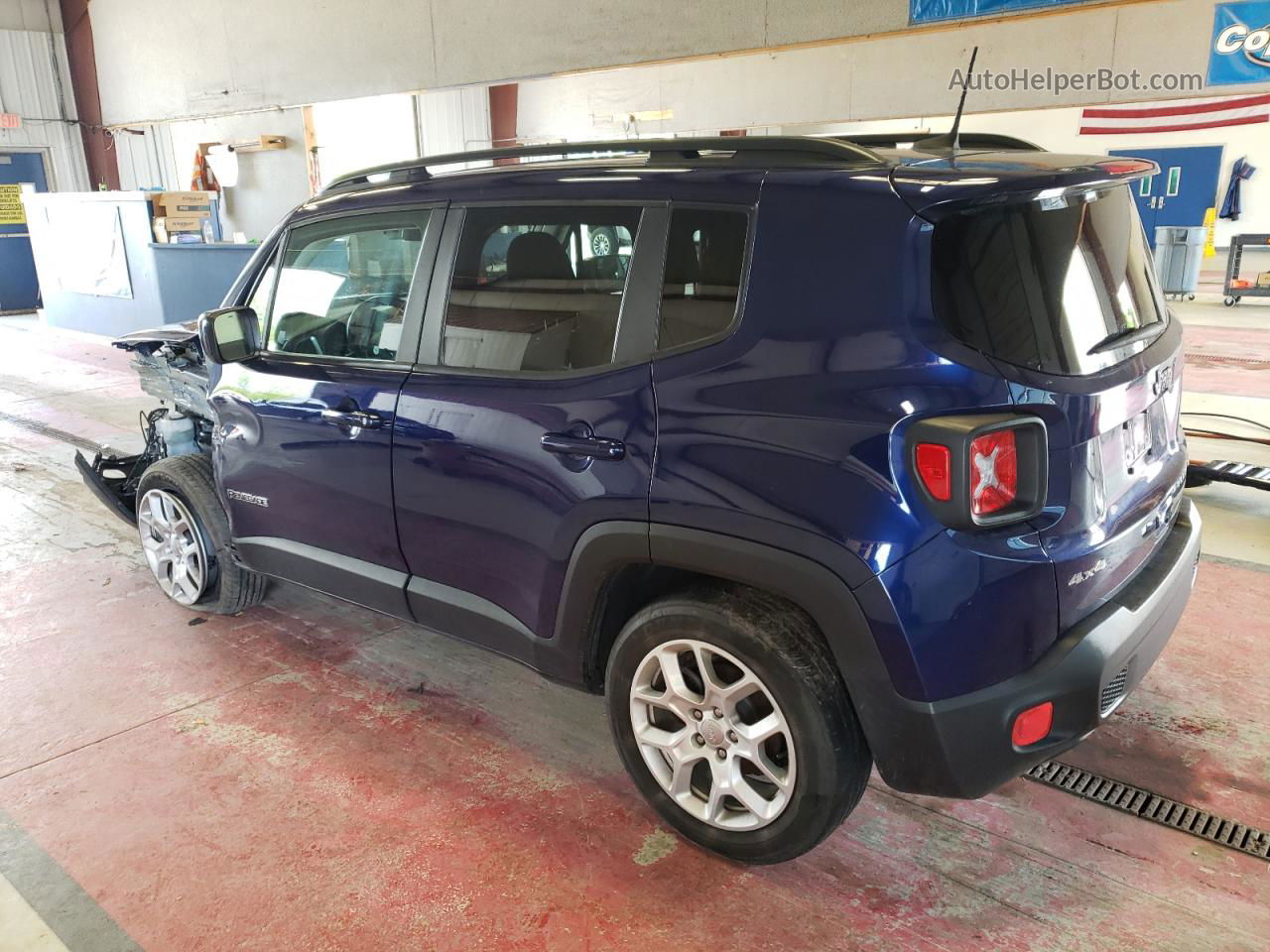 2018 Jeep Renegade Latitude Синий vin: ZACCJBBB9JPJ03088