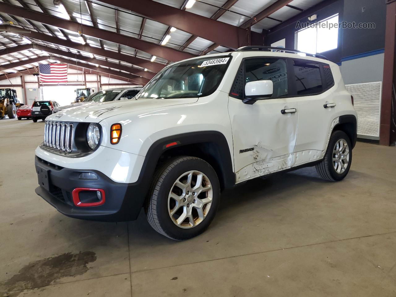 2018 Jeep Renegade Latitude White vin: ZACCJBBB9JPJ23860