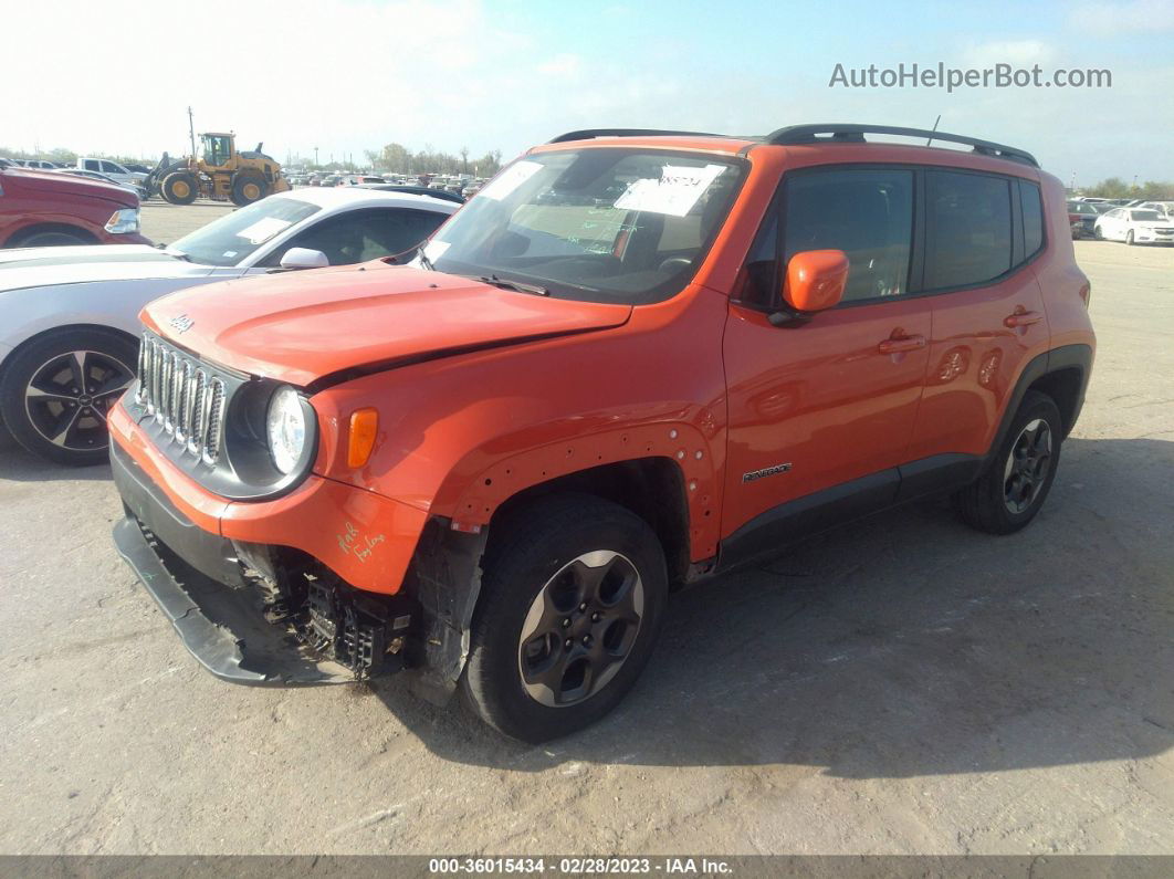 2017 Jeep Renegade Latitude Оранжевый vin: ZACCJBBBXHPE47901