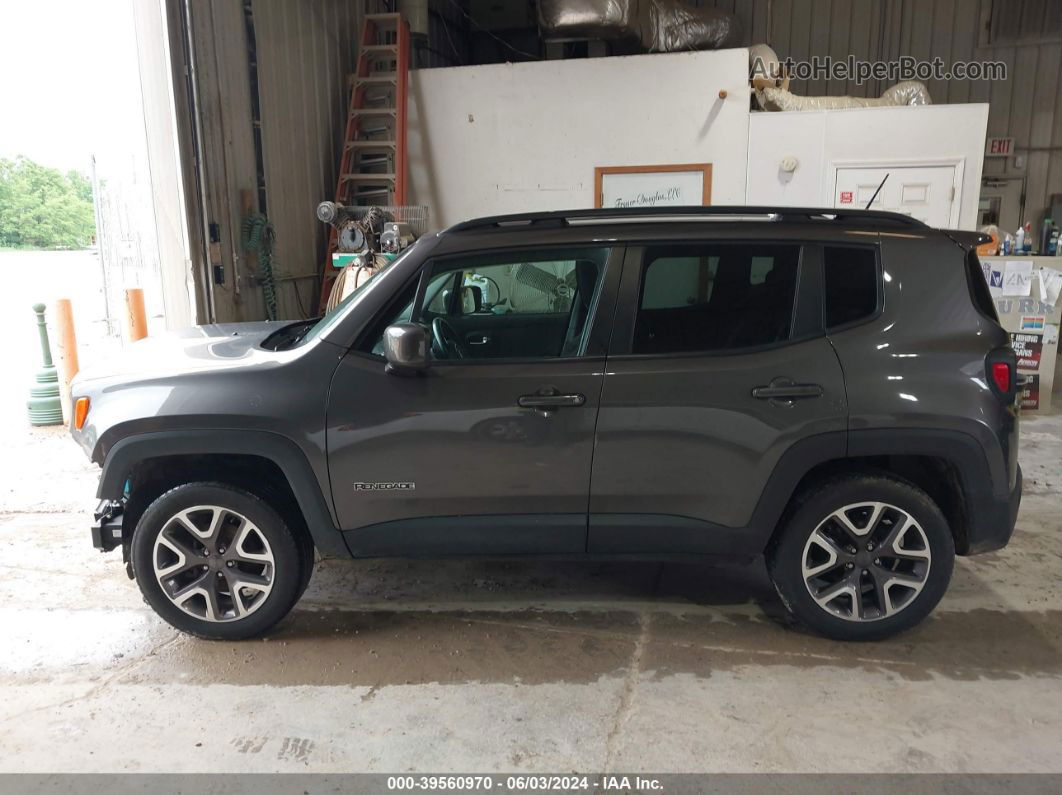 2017 Jeep Renegade Latitude 4x4 Gray vin: ZACCJBBBXHPE51740