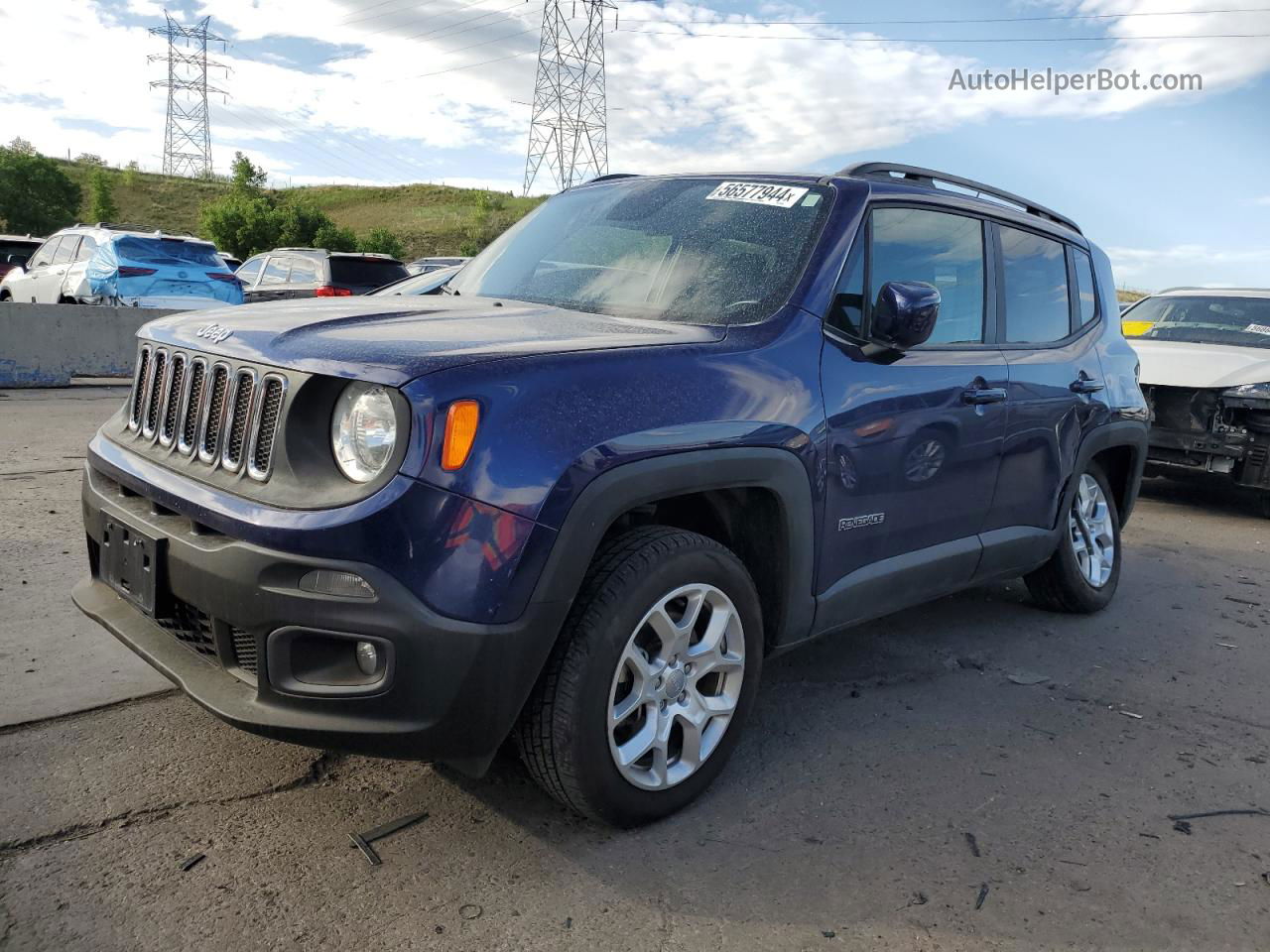 2017 Jeep Renegade Latitude Blue vin: ZACCJBBBXHPF99547