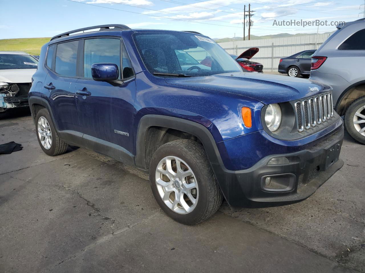 2017 Jeep Renegade Latitude Blue vin: ZACCJBBBXHPF99547