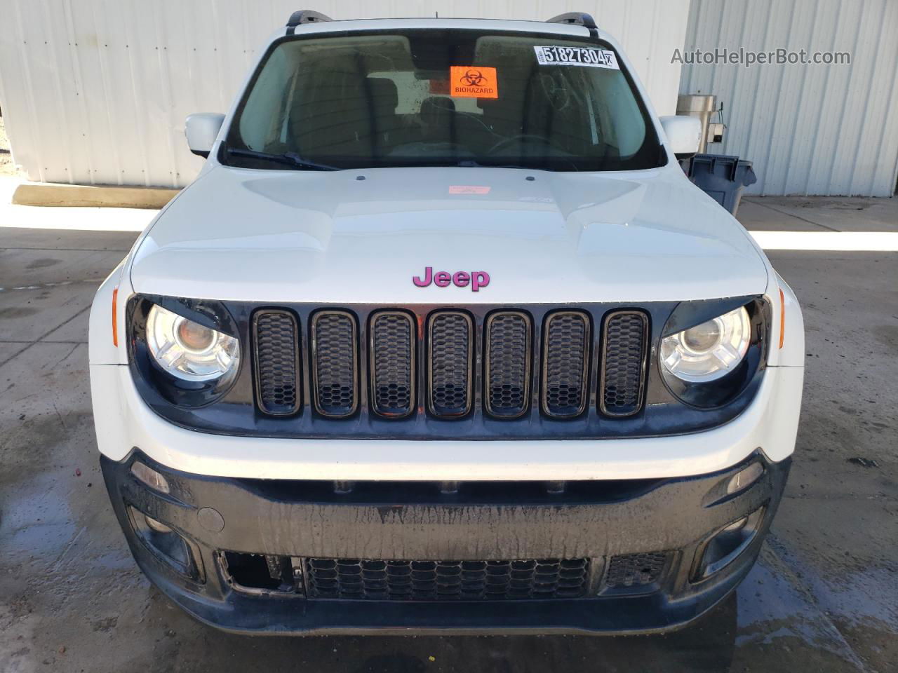 2017 Jeep Renegade Latitude White vin: ZACCJBBBXHPG00289