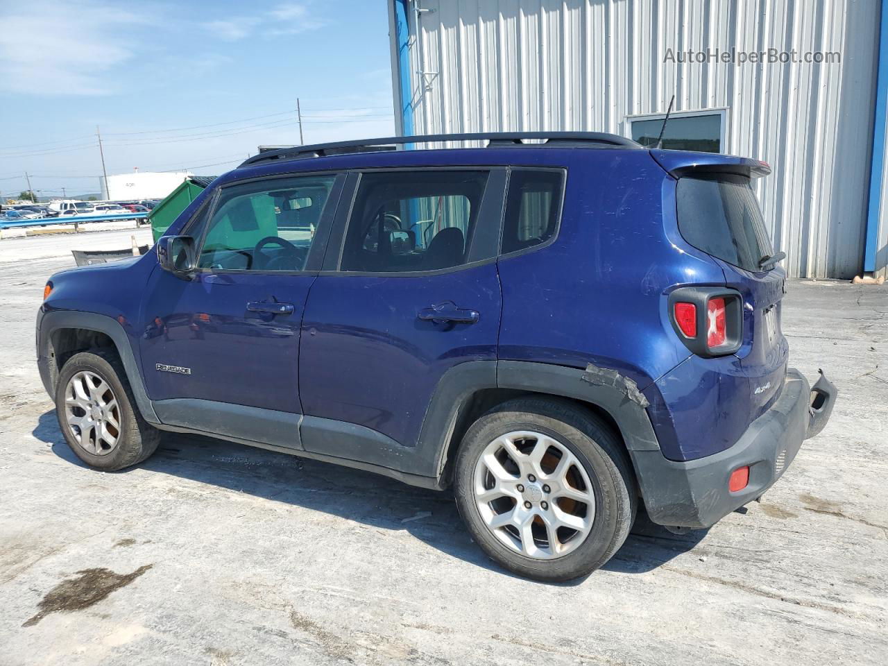 2018 Jeep Renegade Latitude Синий vin: ZACCJBBBXJPH31759