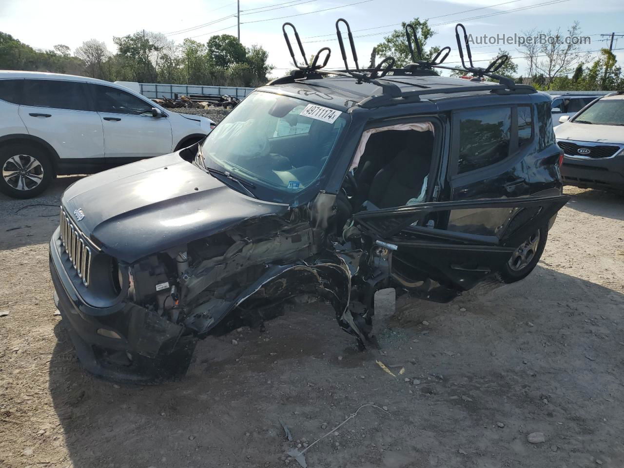 2015 Jeep Renegade Latitude Black vin: ZACCJBBH8FPC18764