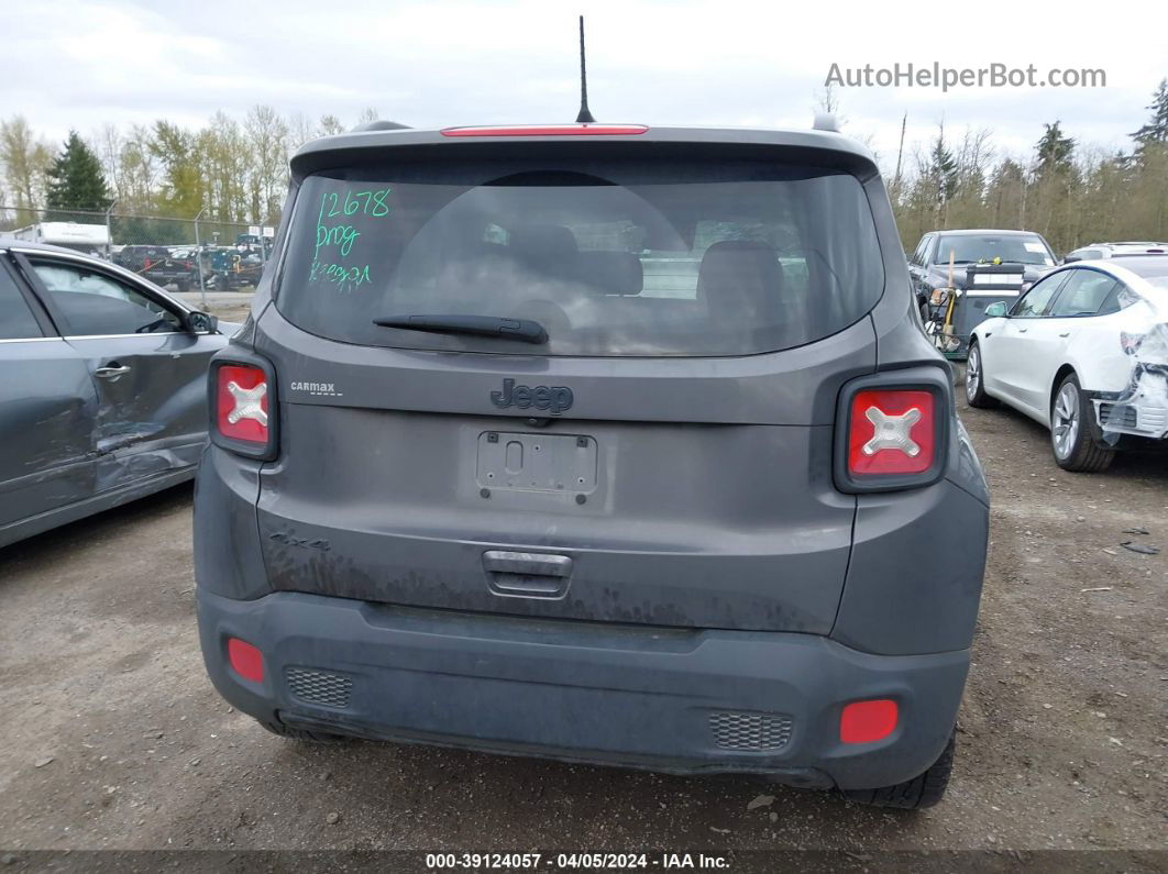 2018 Jeep Renegade Altitude 4x4 Gray vin: ZACCJBBH8JPG96966